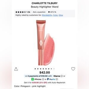 Charlotte Tilbury Pinkgasm Highlighter Wand